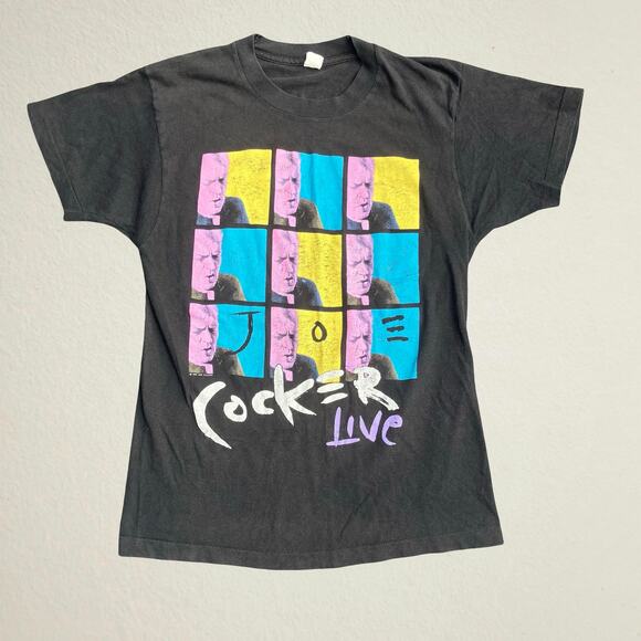Vintage Joe Cocker live 1991 North American tour graphic tshirt - Picture 1 of 4